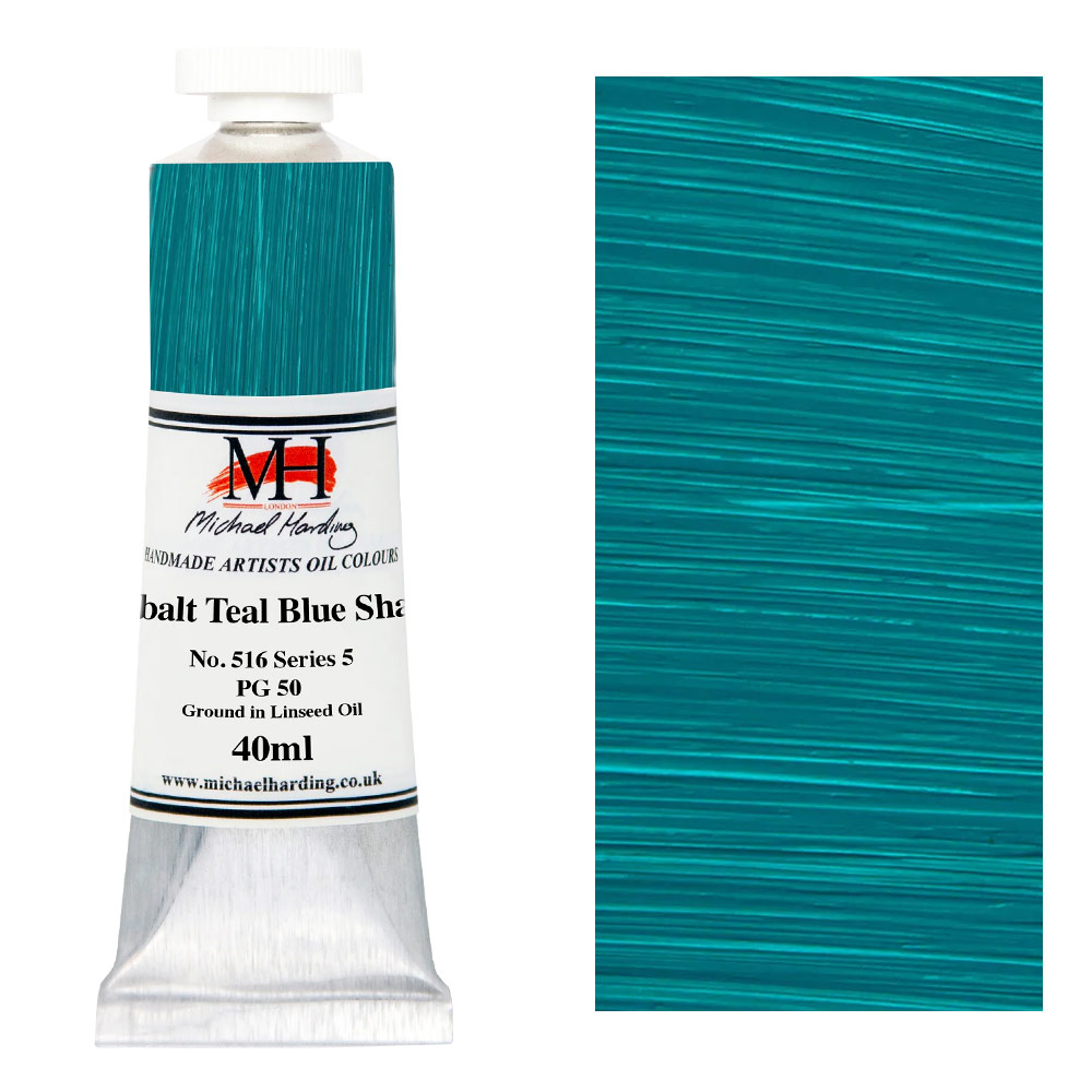 Michael Harding Artists Oil Colour 40ml Cobalt Teal Blue Shade