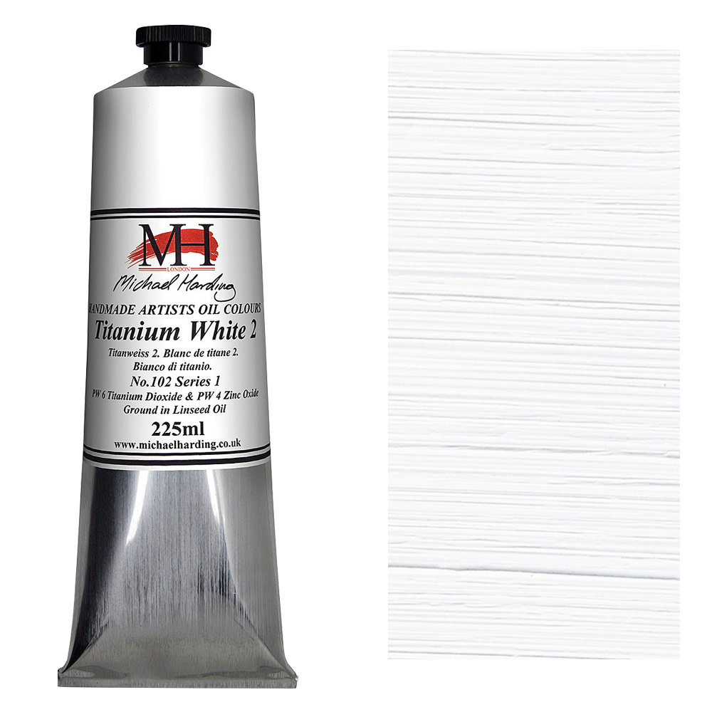 Michael Harding Artists Oil Colour 225ml Titanium White 2 (Linseed)