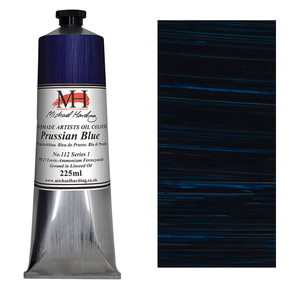 Michael Harding Artists Oil Colour 225ml Prussian Blue