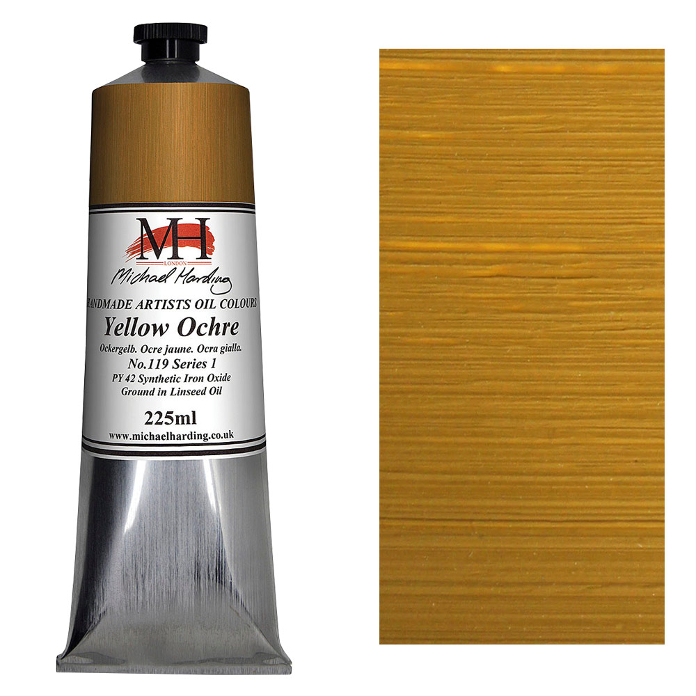 Michael Harding Artists Oil Colour 225ml Yellow Ochre