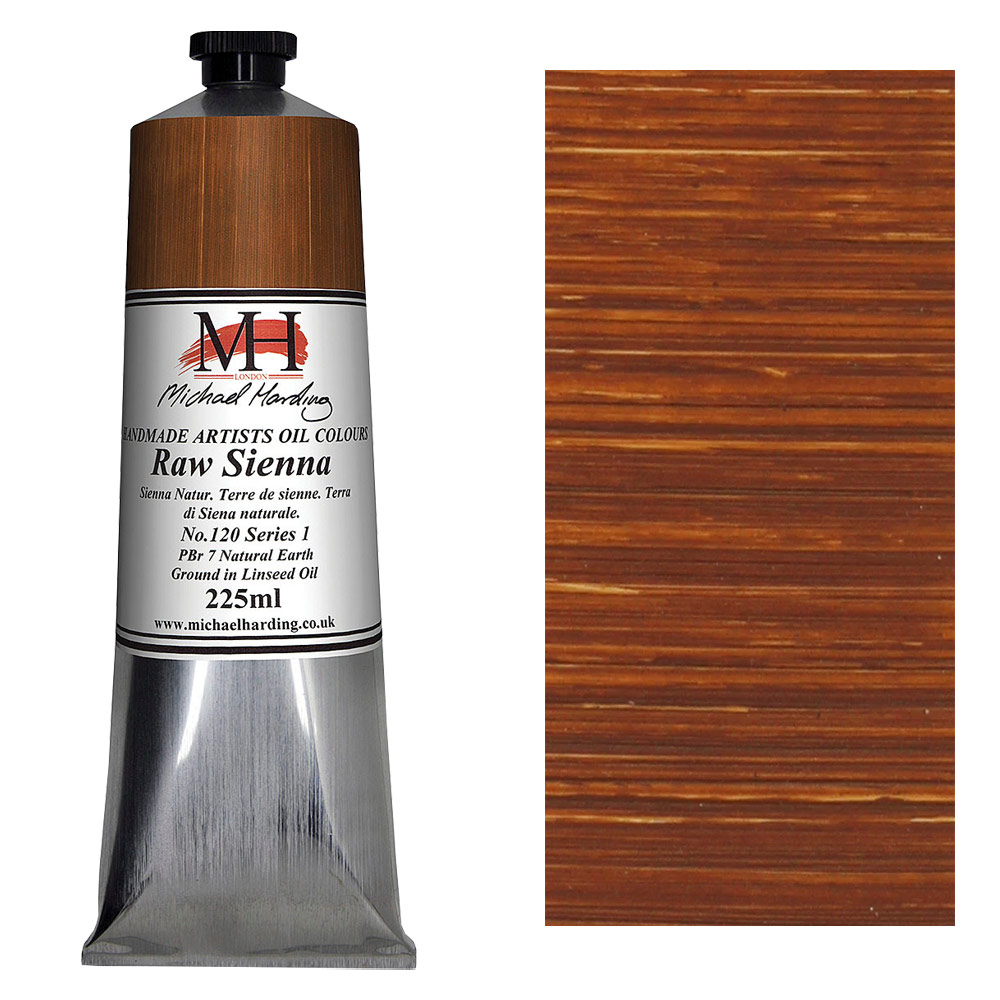 Michael Harding Artists Oil Colour 225ml Raw Sienna