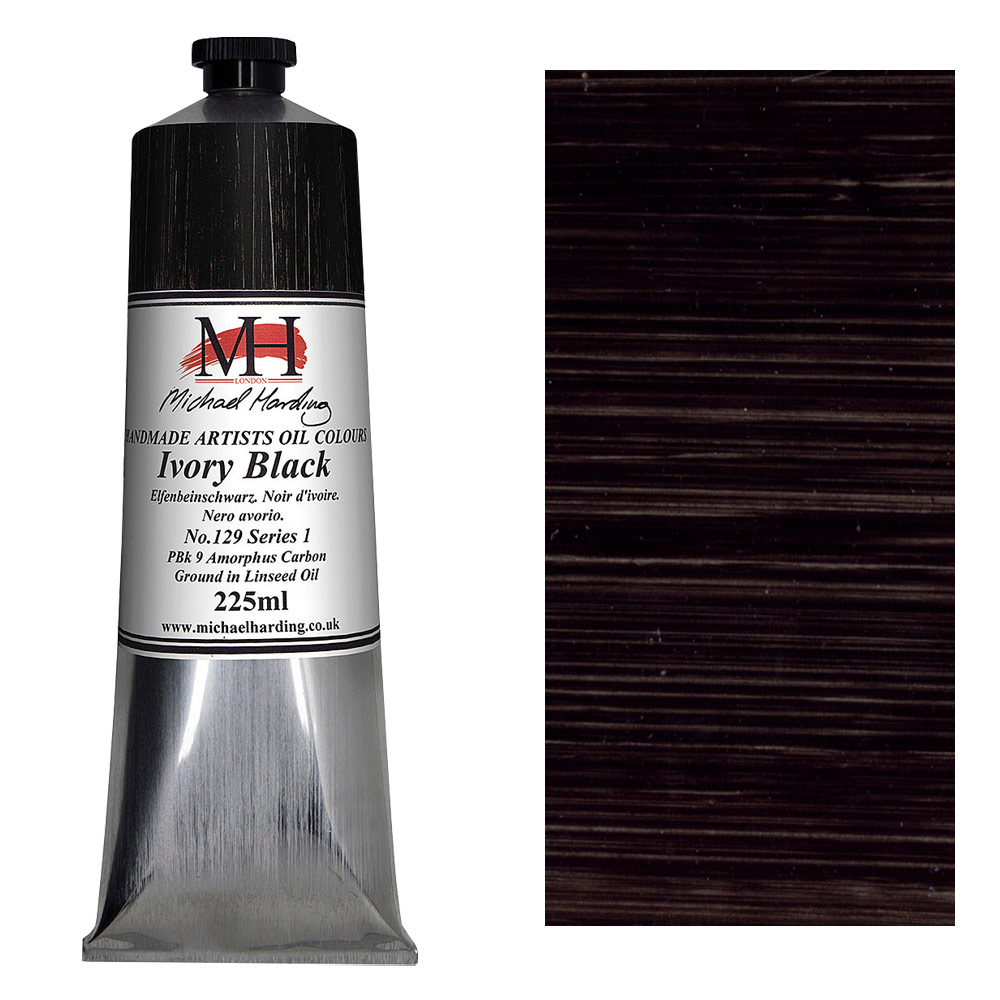 Michael Harding Artists Oil Colour 225ml Ivory Black