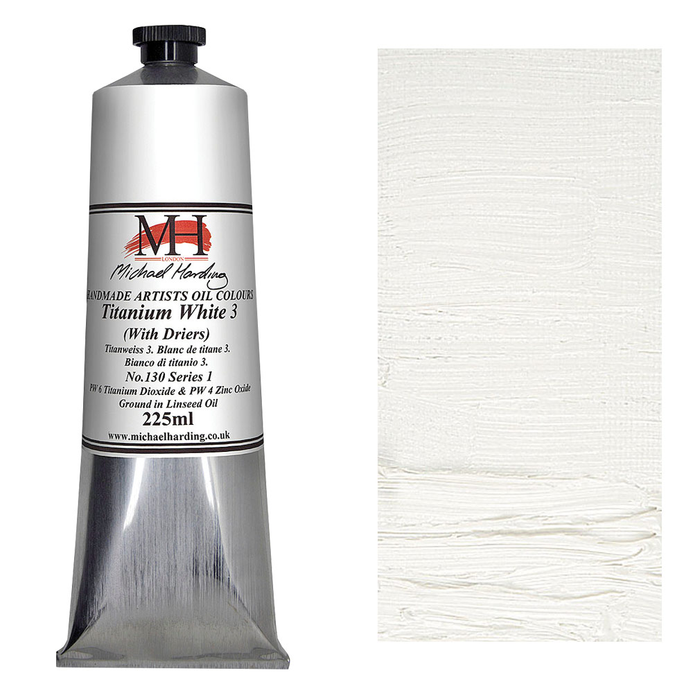 Michael Harding Artists Oil Colour 225ml Titanium White 3 (Driers)