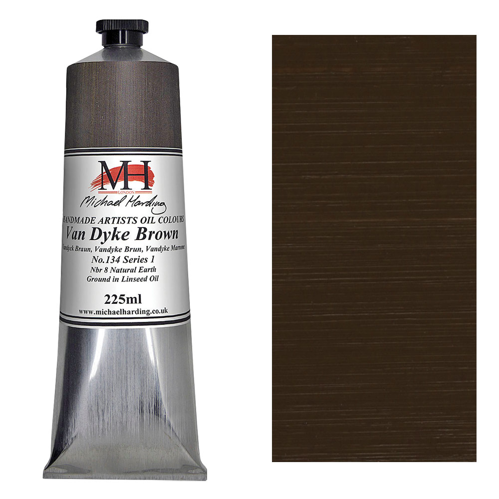 Michael Harding Artists Oil Colour 225ml Vandyke Brown