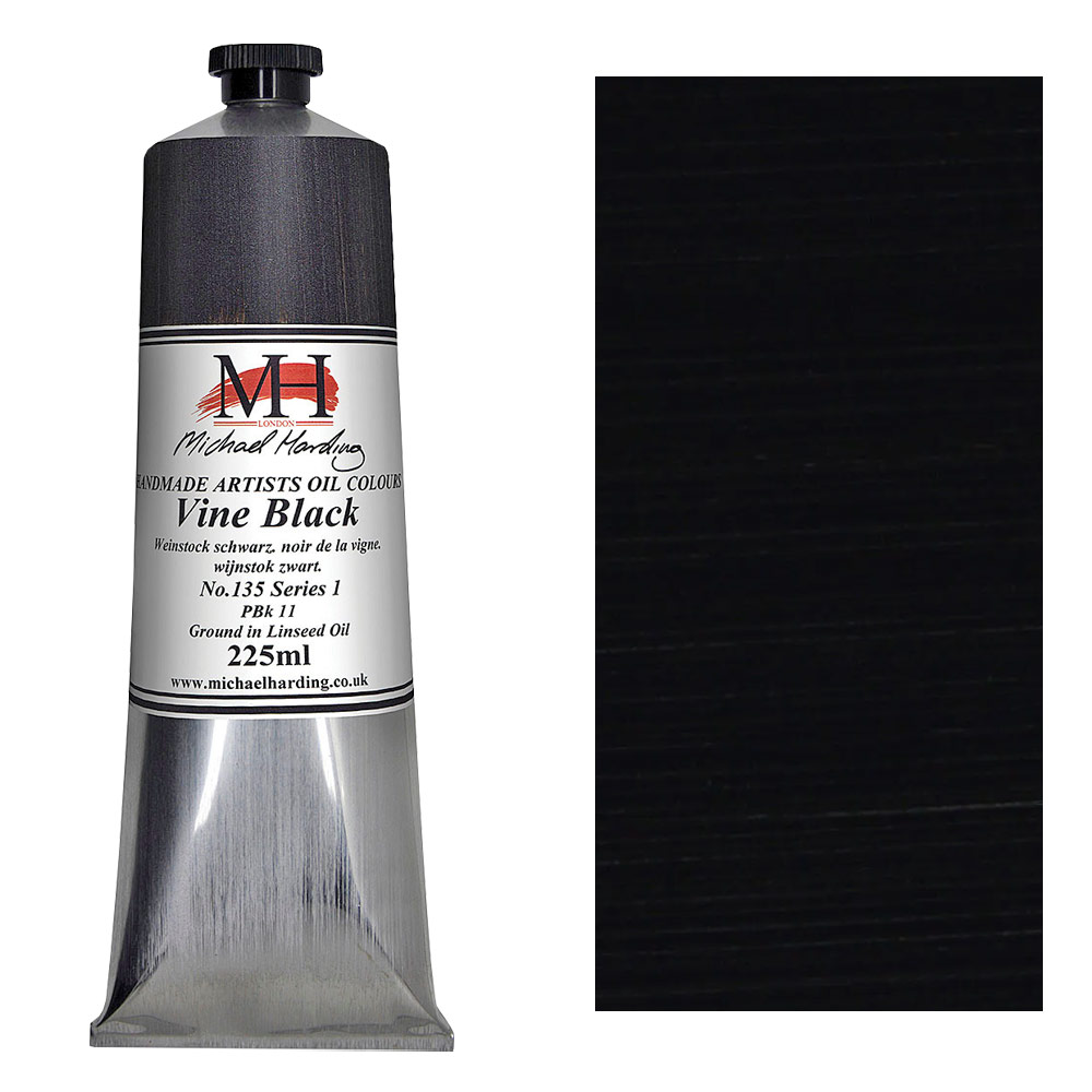 Michael Harding Artists Oil Colour 225ml Vine Black