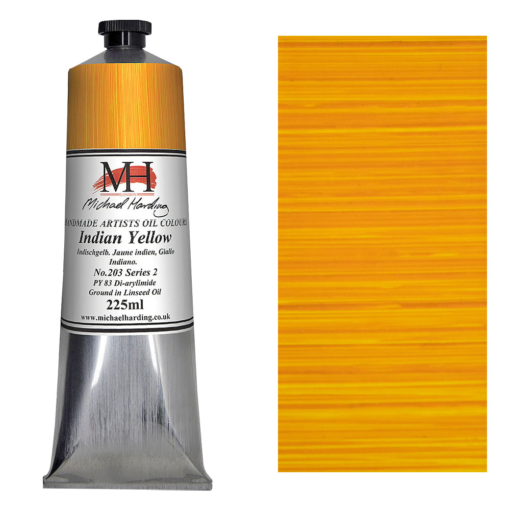 Michael Harding Artists Oil Colour 225ml Indian Yellow