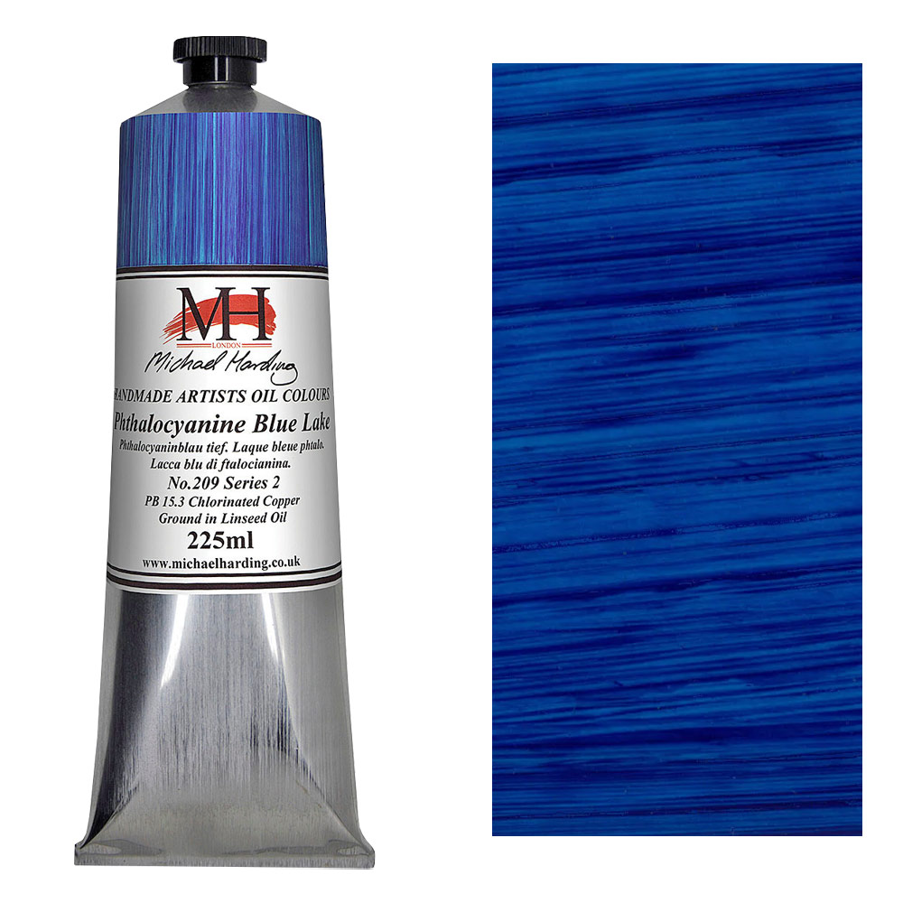 Michael Harding Artists Oil Colour 225ml Phthalocyanine Blue Lake