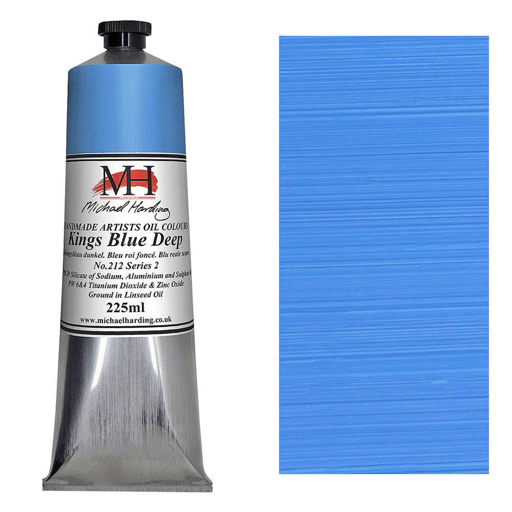 Michael Harding Artists Oil Colour 225ml Kings Blue Deep