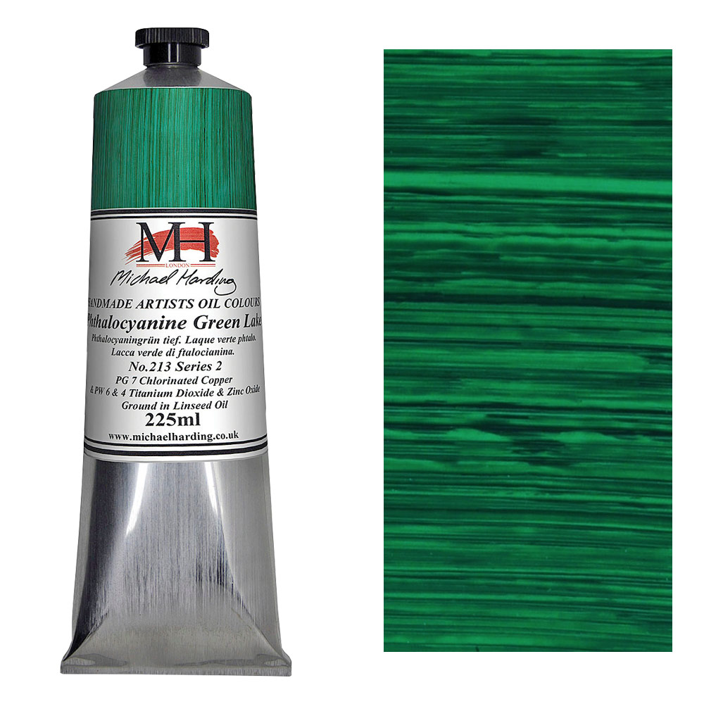 Michael Harding Artists Oil Colour 225ml Phthalo Green Lake
