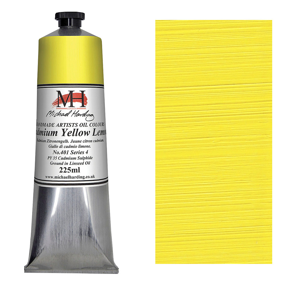 Michael Harding Artists Oil Colour 225ml Cadmium Yellow Lemon