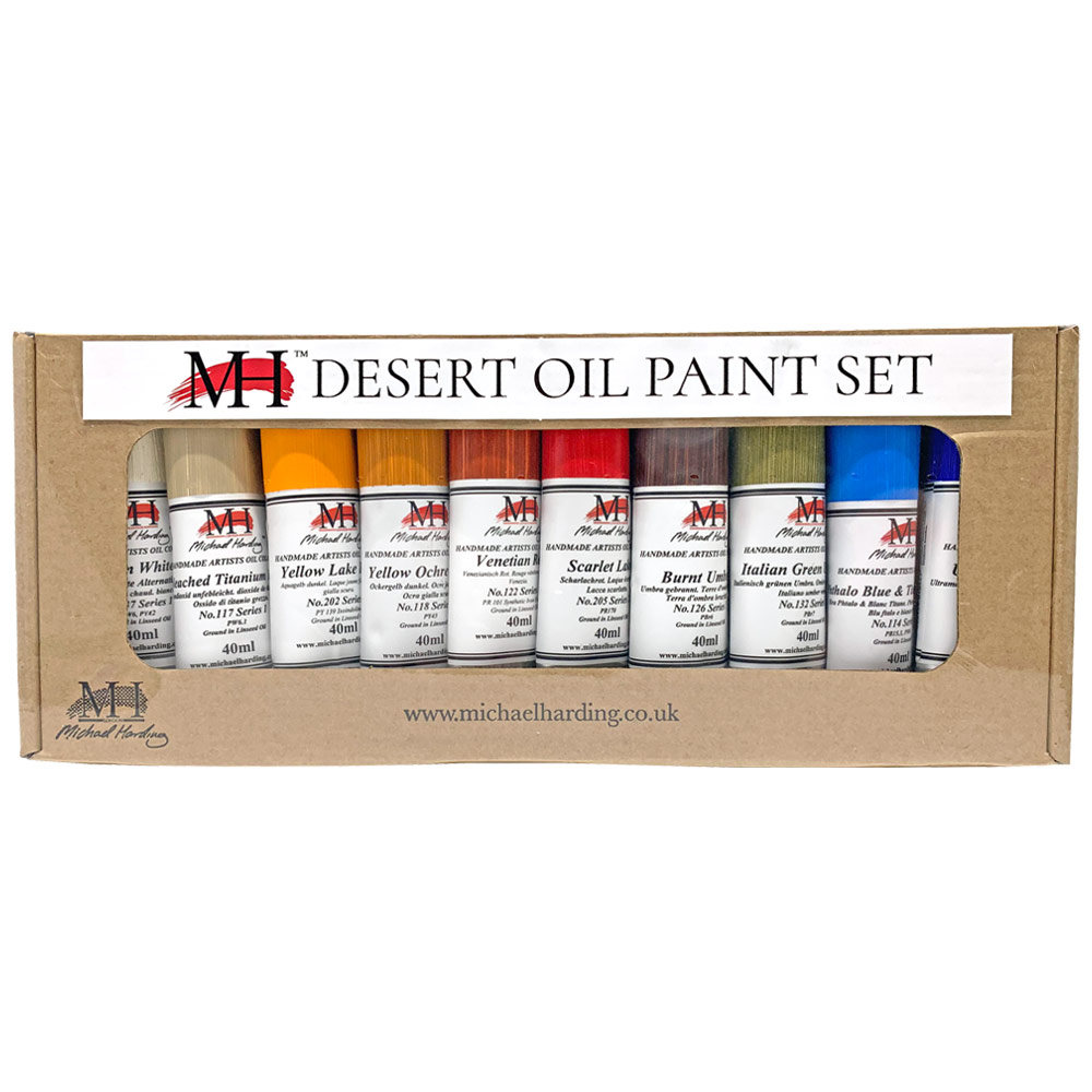 Michael Harding Artists Oil Colour 10 x 40ml Set Desert