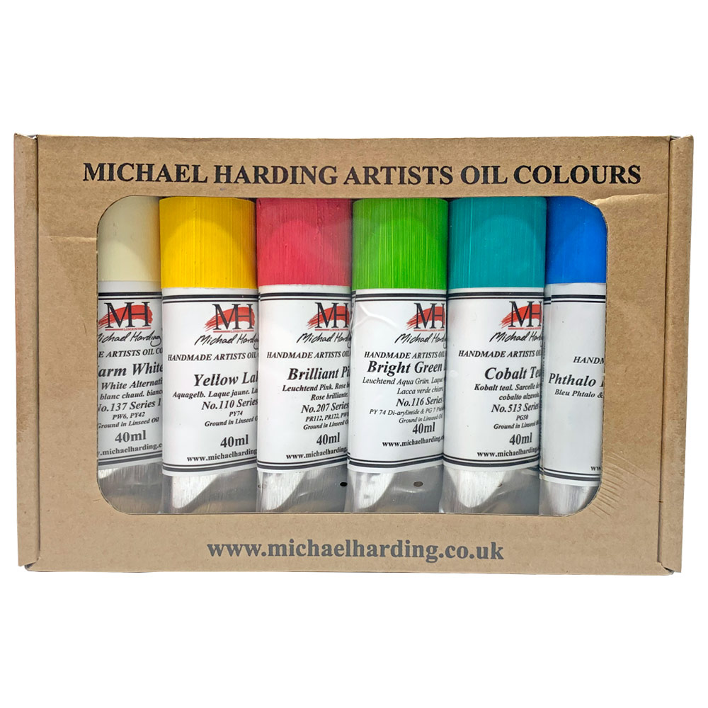 Michael Harding Artists Oil Colour 6 x 40ml Set Bermuda