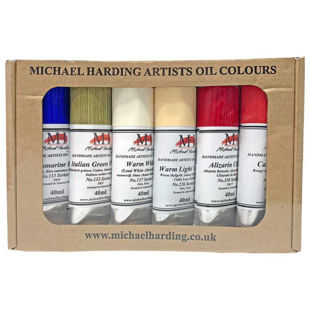 Michael Harding Artists Oil Colour 6 x 40ml Set Modern Master