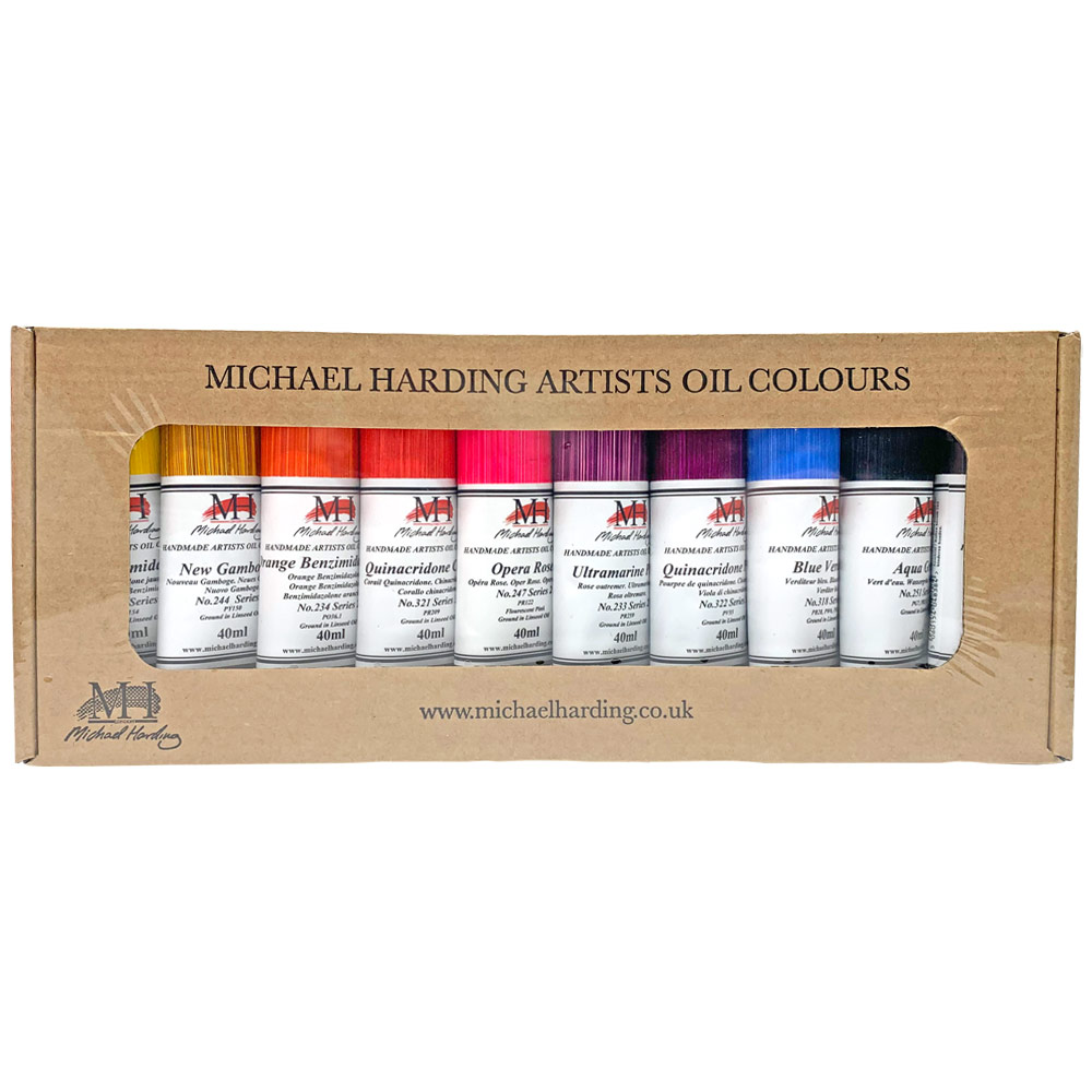 Michael Harding Artists Oil Colour 6 x 40ml Set Brick Lane