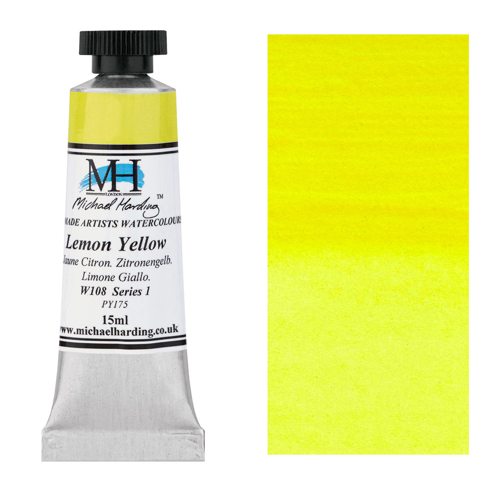 Michael Harding Artists Watercolor 15ml Lemon Yellow