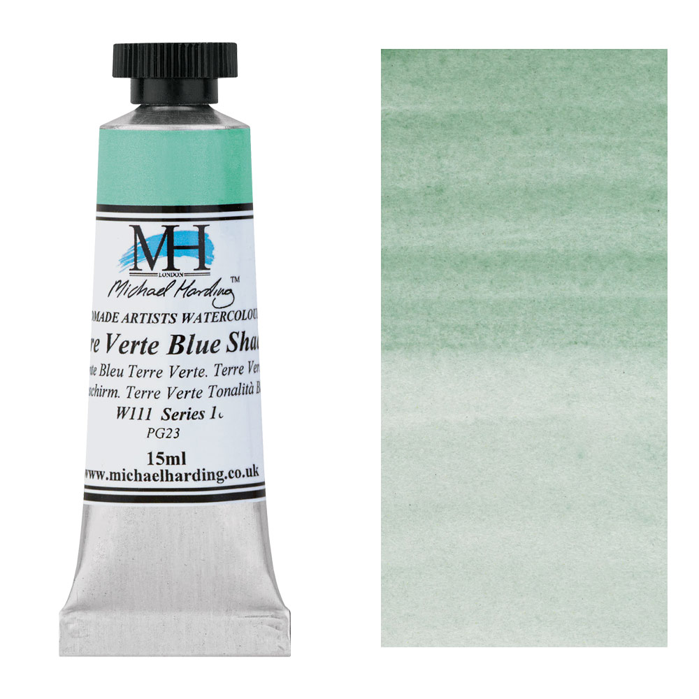 Michael Harding Artists Watercolor 15ml Terre Verte Blue Shade
