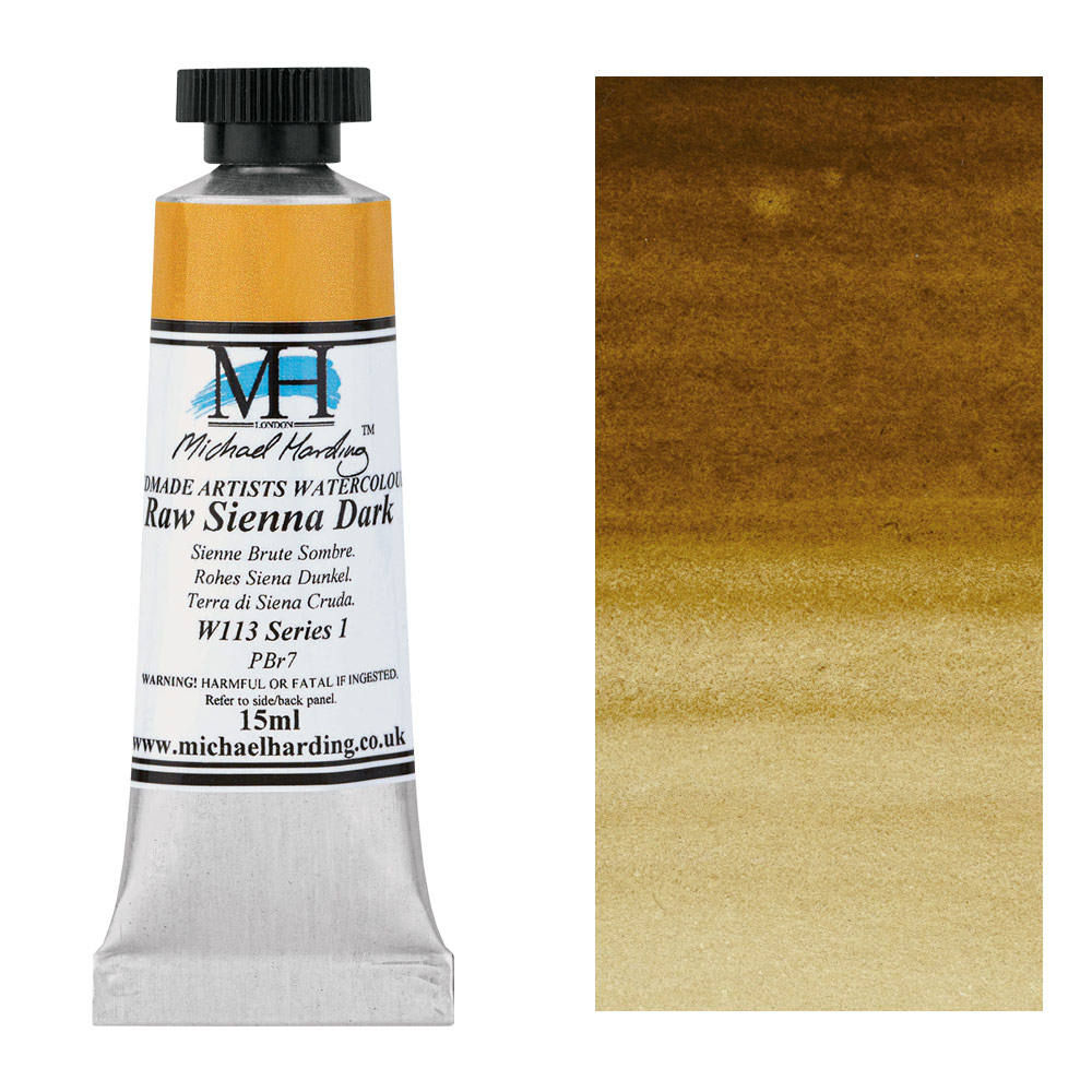 Michael Harding Artists Watercolor 15ml Raw Sienna Dark