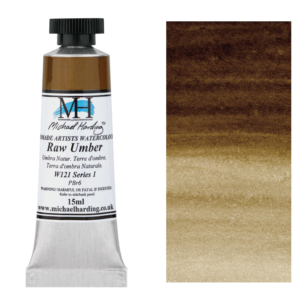 Michael Harding Artists Watercolor 15ml Raw Umber