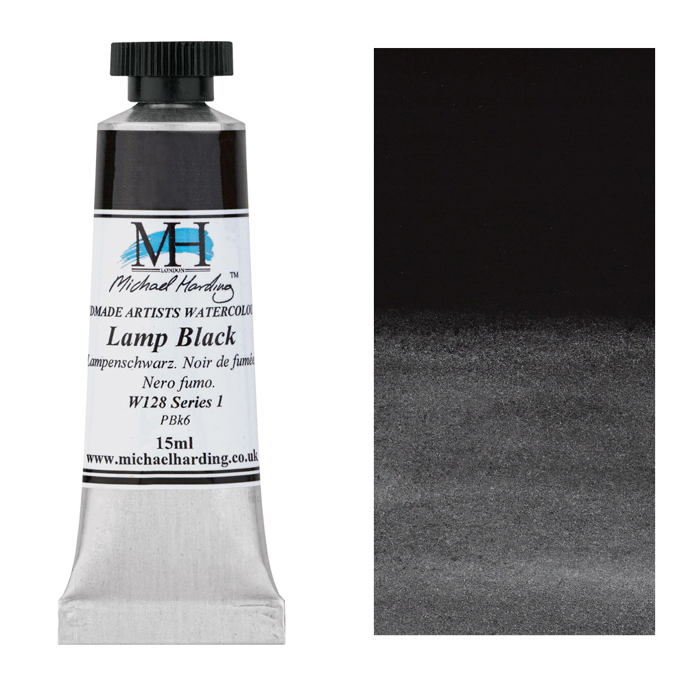 Michael Harding Artists Watercolor 15ml Lamp Black