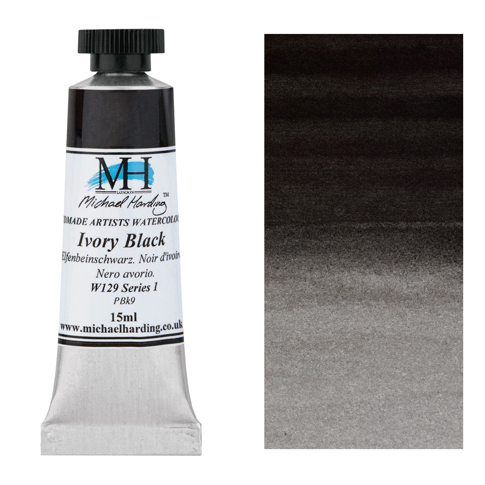 Michael Harding Artists Watercolor 15ml Ivory Black
