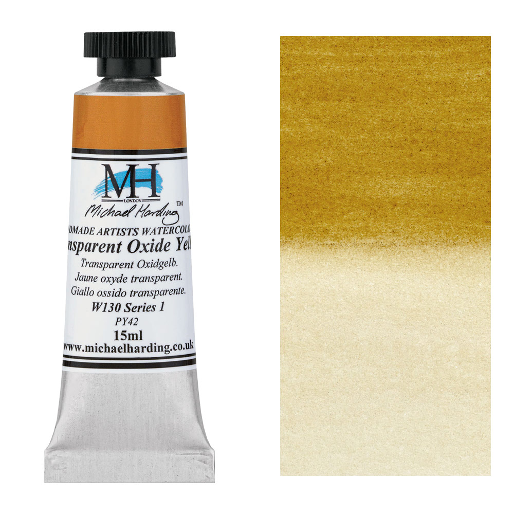 Michael Harding Artists Watercolor 15ml Transparent Oxide Yellow