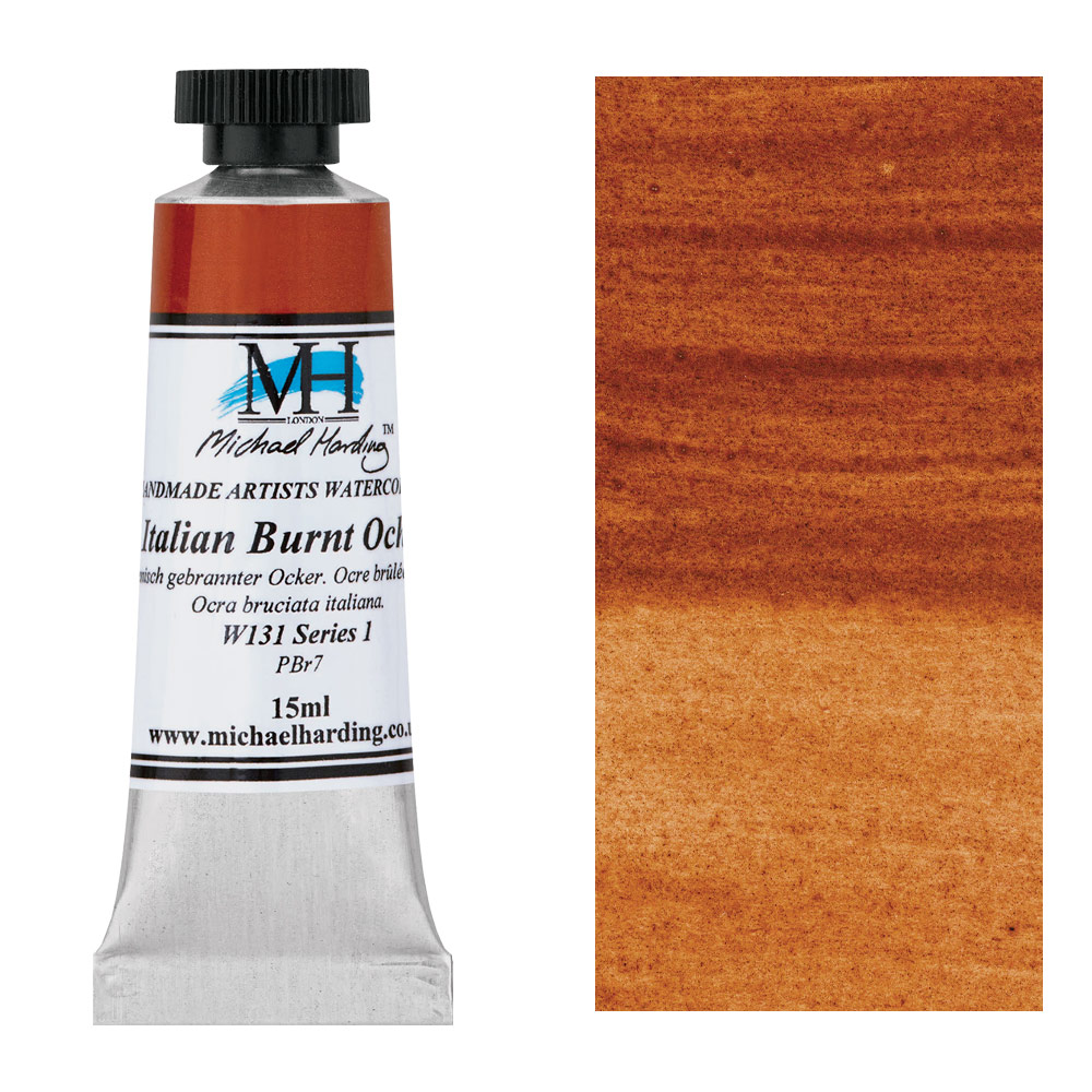Michael Harding Artists Watercolor 15ml Italian Burnt Ochre