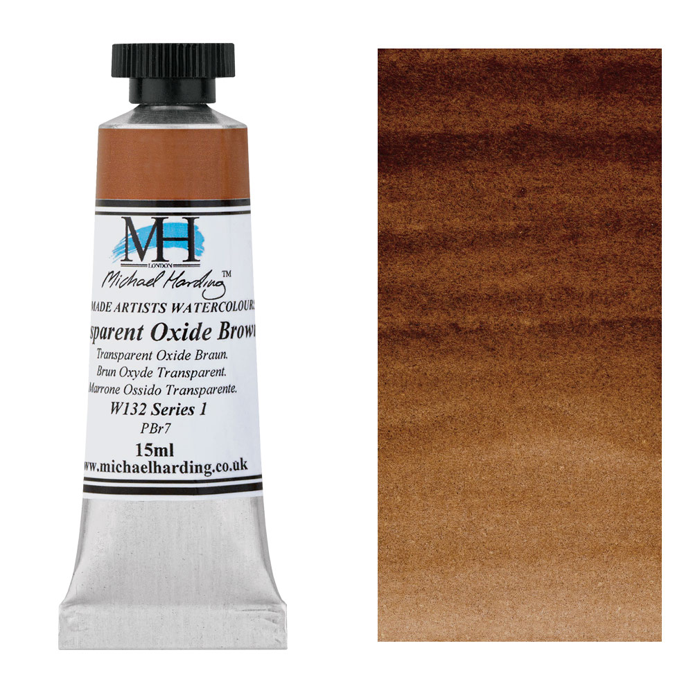 Michael Harding Artists Watercolor 15ml Transparent Oxide Brown