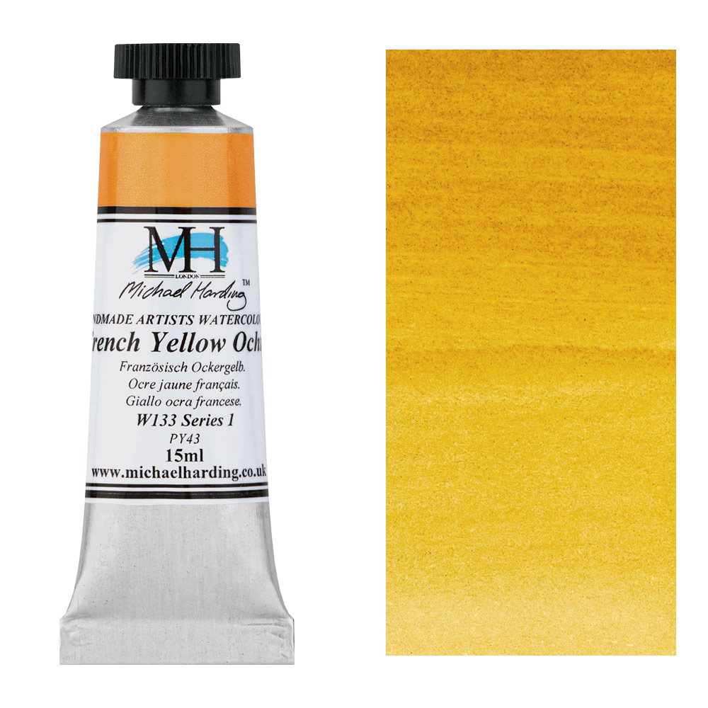 Michael Harding Artists Watercolor 15ml French Yellow Ochre