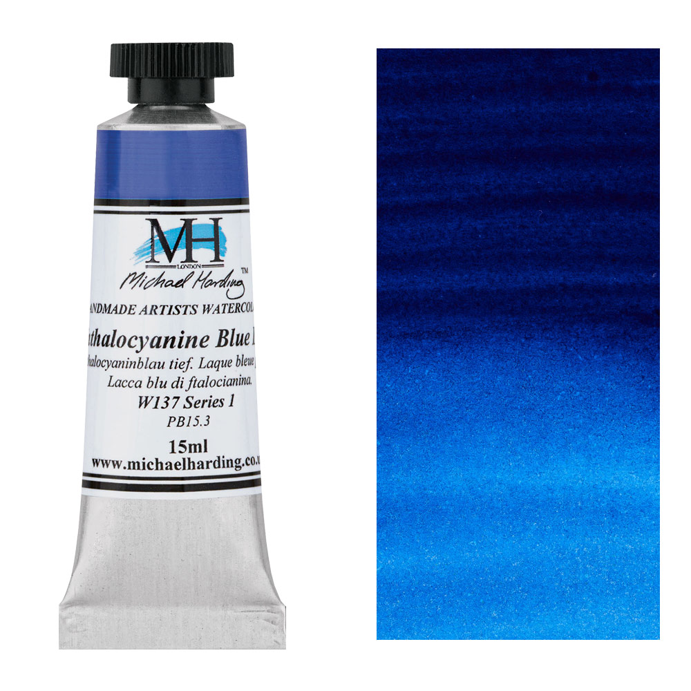 Michael Harding Artists Watercolor 15ml Phthalocyanine Blue Lake
