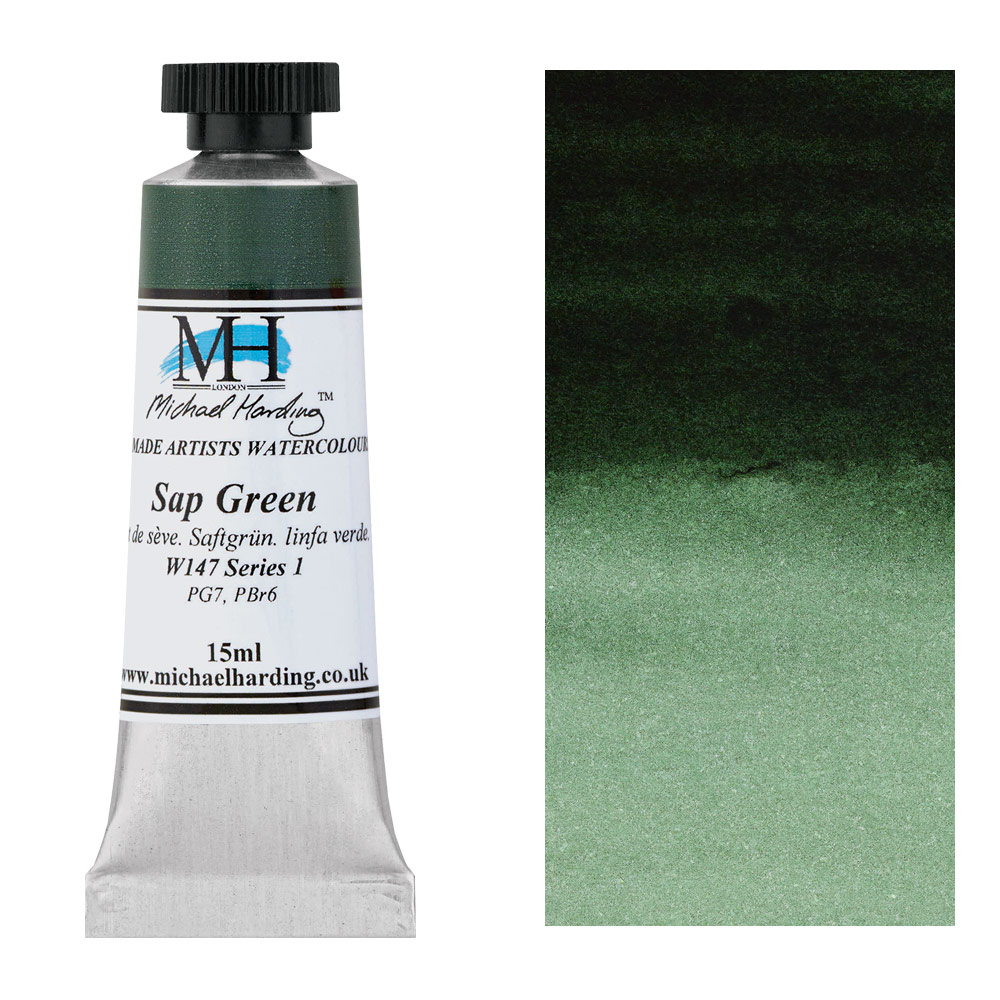 Michael Harding Artists Watercolor 15ml Sap Green