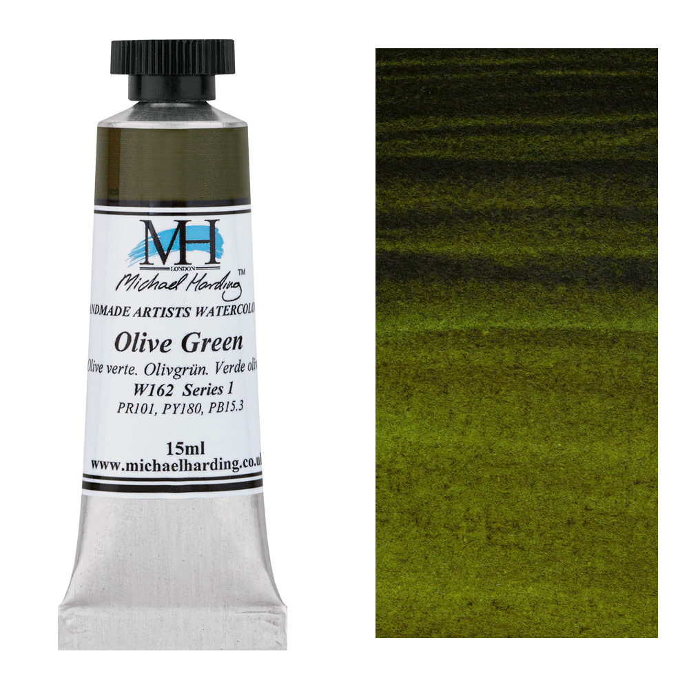 Michael Harding Artists Watercolor 15ml Olive Green