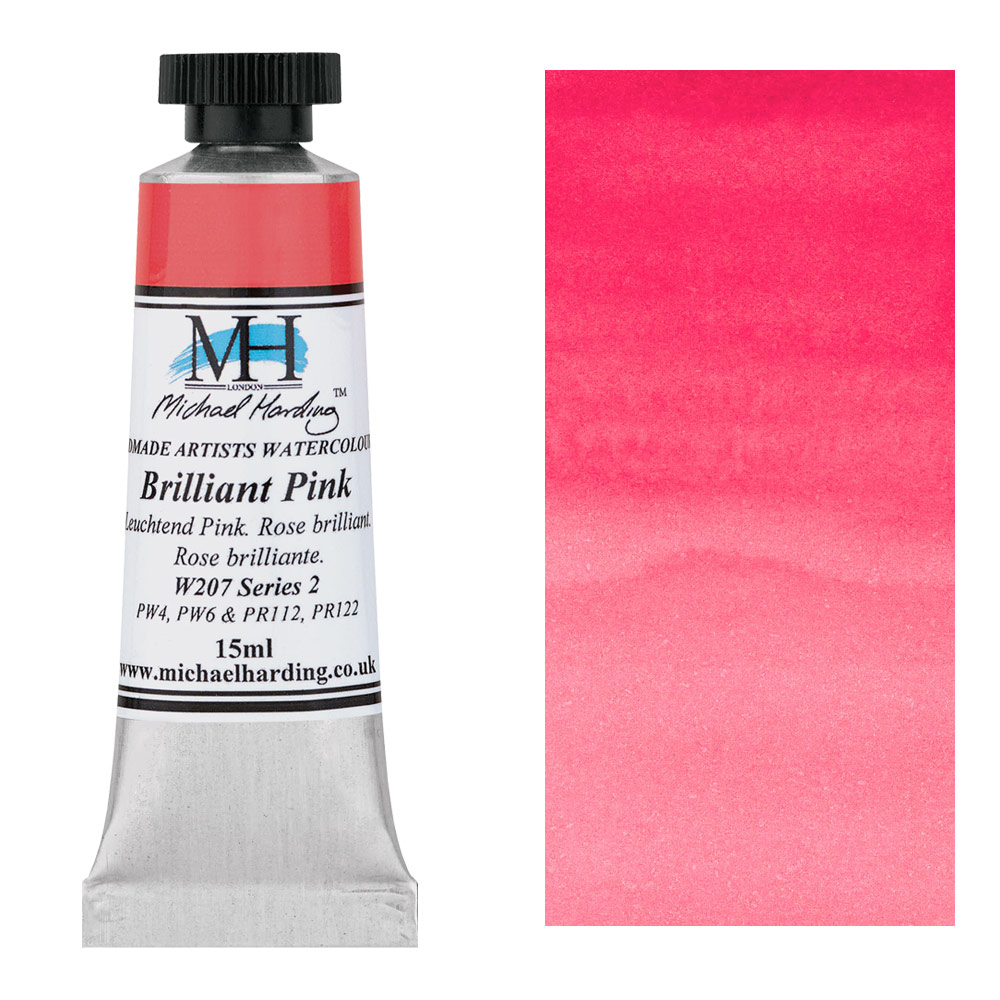 Michael Harding Artists Watercolor 15ml Brilliant Pink