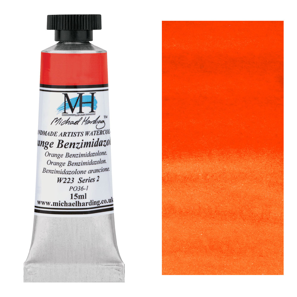 Michael Harding Artists Watercolor 15ml Orange Benzimidazolone