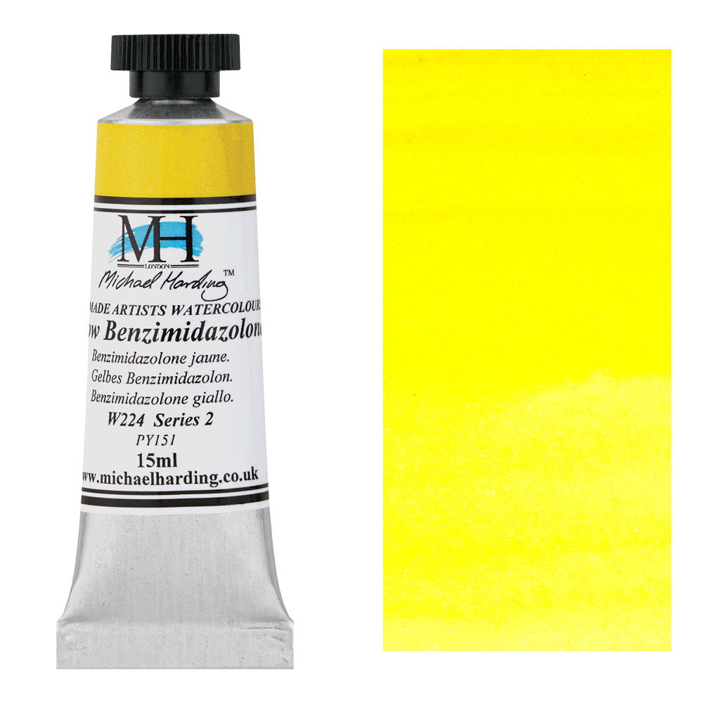 Michael Harding Artists Watercolor 15ml Yellow Benzimidazolone