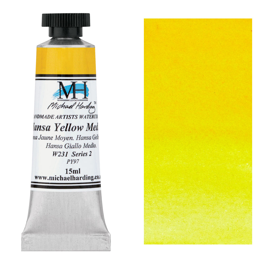 Michael Harding Artists Watercolor 15ml Hansa Yellow Medium