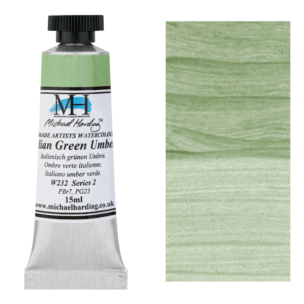 Michael Harding Artists Watercolor 15ml Italian Green Umber