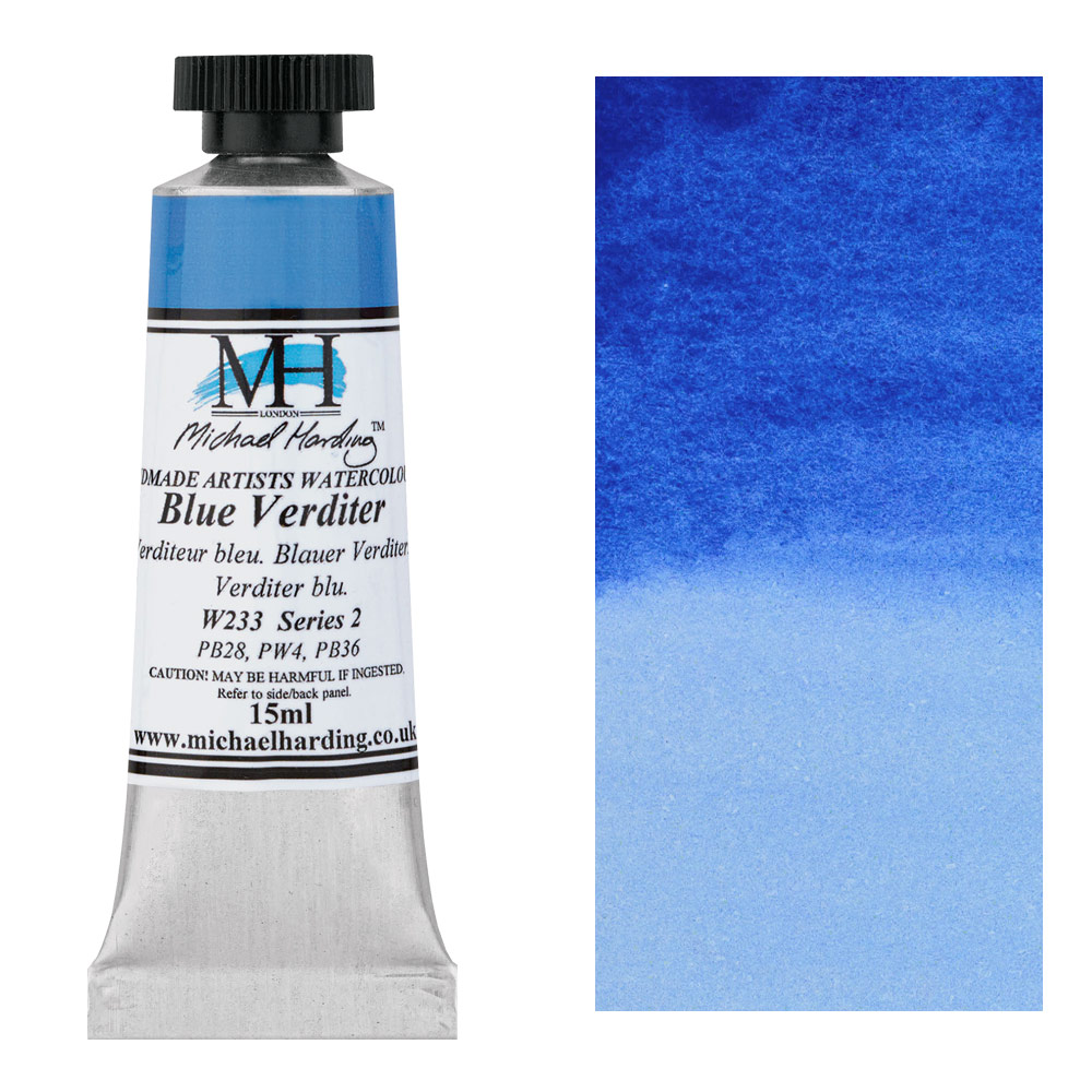 Michael Harding Artists Watercolor 15ml Blue Verditer
