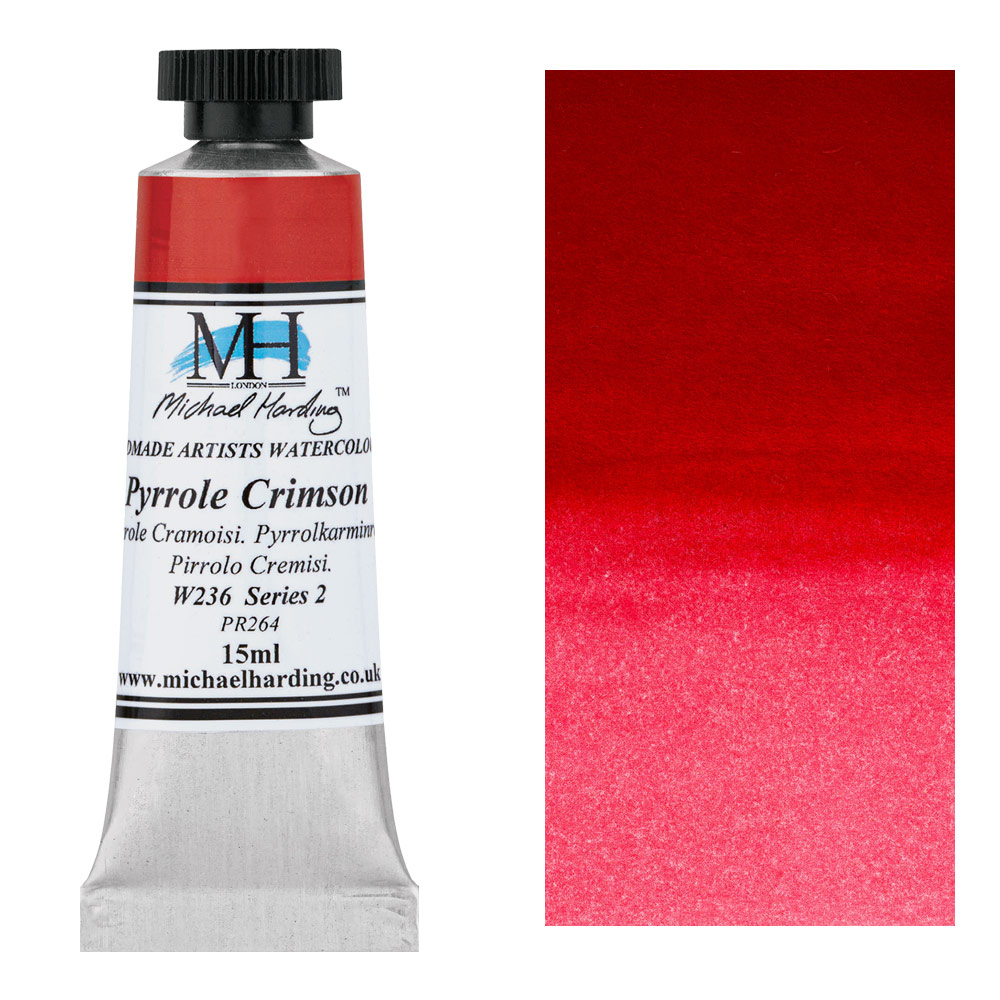 Michael Harding Artists Watercolor 15ml Pyrrole Crimson
