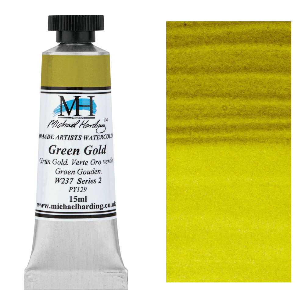 Michael Harding Artists Watercolor 15ml Green Gold