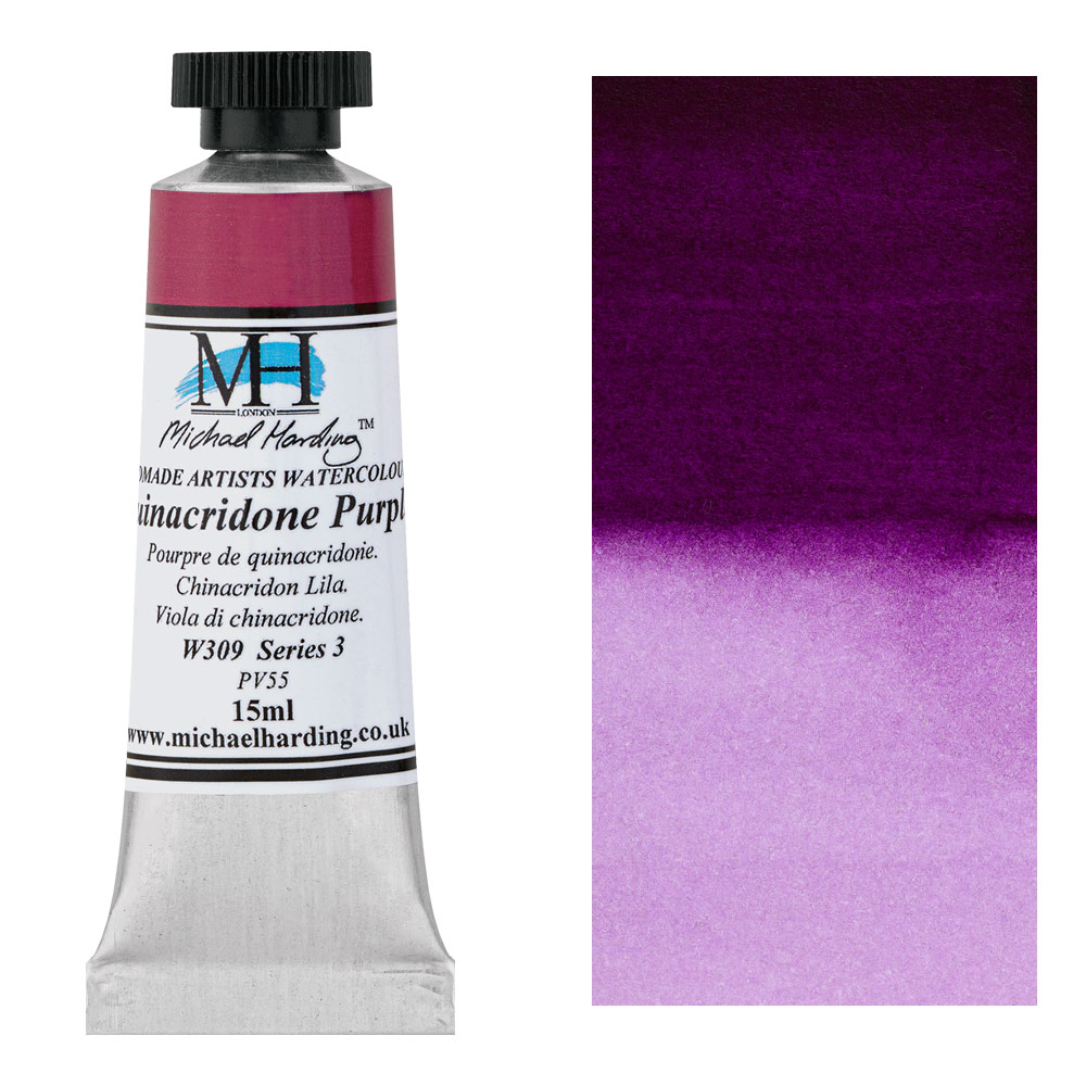 Michael Harding Artists Watercolor 15ml Quinacridone Purple