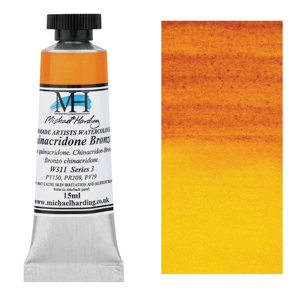 Michael Harding Artists Watercolor 15ml Quinacridone Bronze
