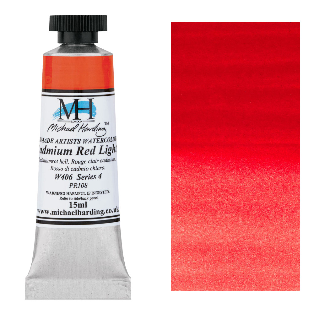 Michael Harding Artists Watercolor 15ml Cadmium Red Light