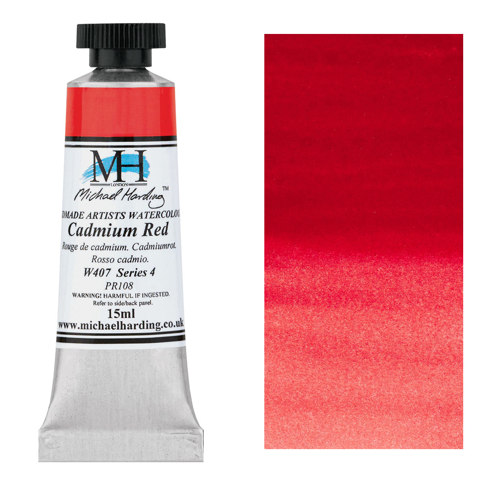Michael Harding Artists Watercolor 15ml Cadmium Red