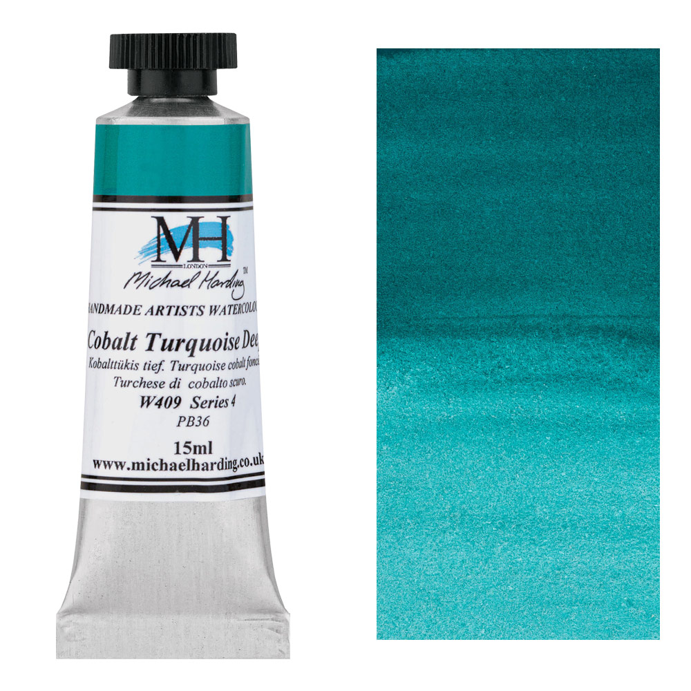 Michael Harding Artists Watercolor 15ml Cobalt Turquoise Deep