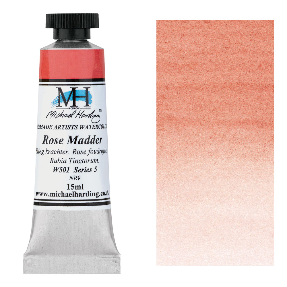 Michael Harding Artists Watercolor 15ml Rose Madder