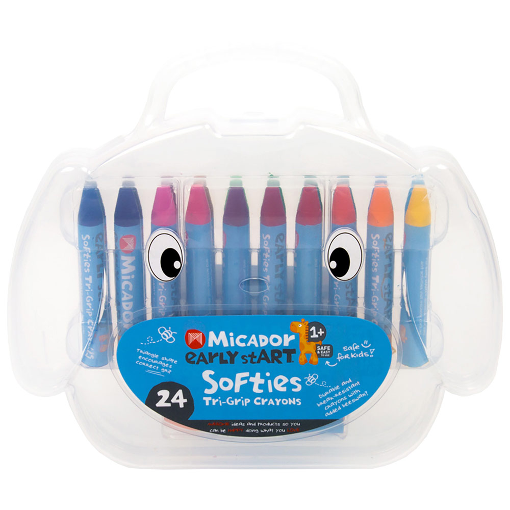 Micador Early StART Softies Trip-Grip Crayon 24 Set