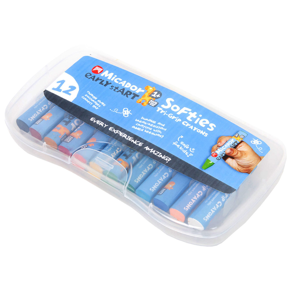 Micador Early StART Softies Tri-Grip Crayon 12 Set