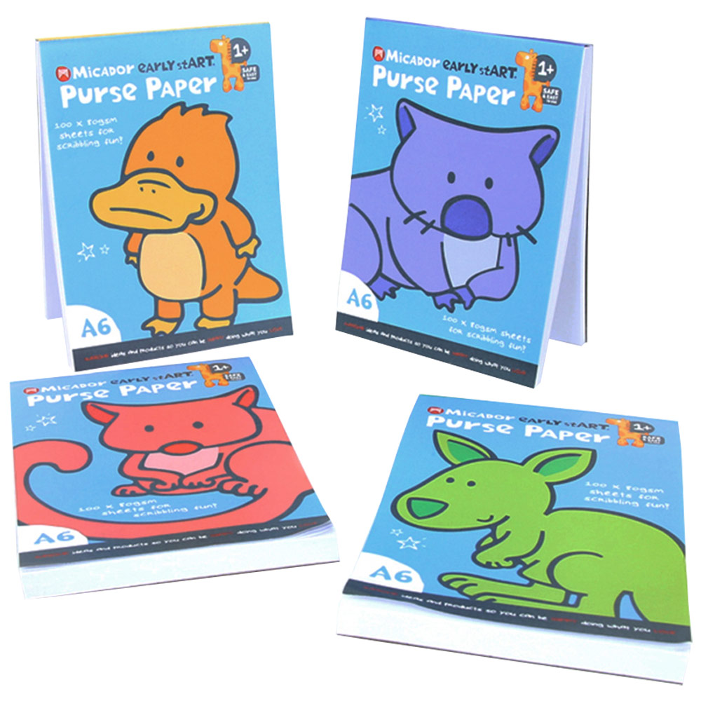 Micador Early StART A6 Purse Paper Pad 100 Sheets 4.1"x5.8"
