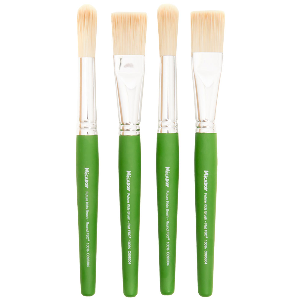 Micador jR. Future Kids Paint Brush 4 Set