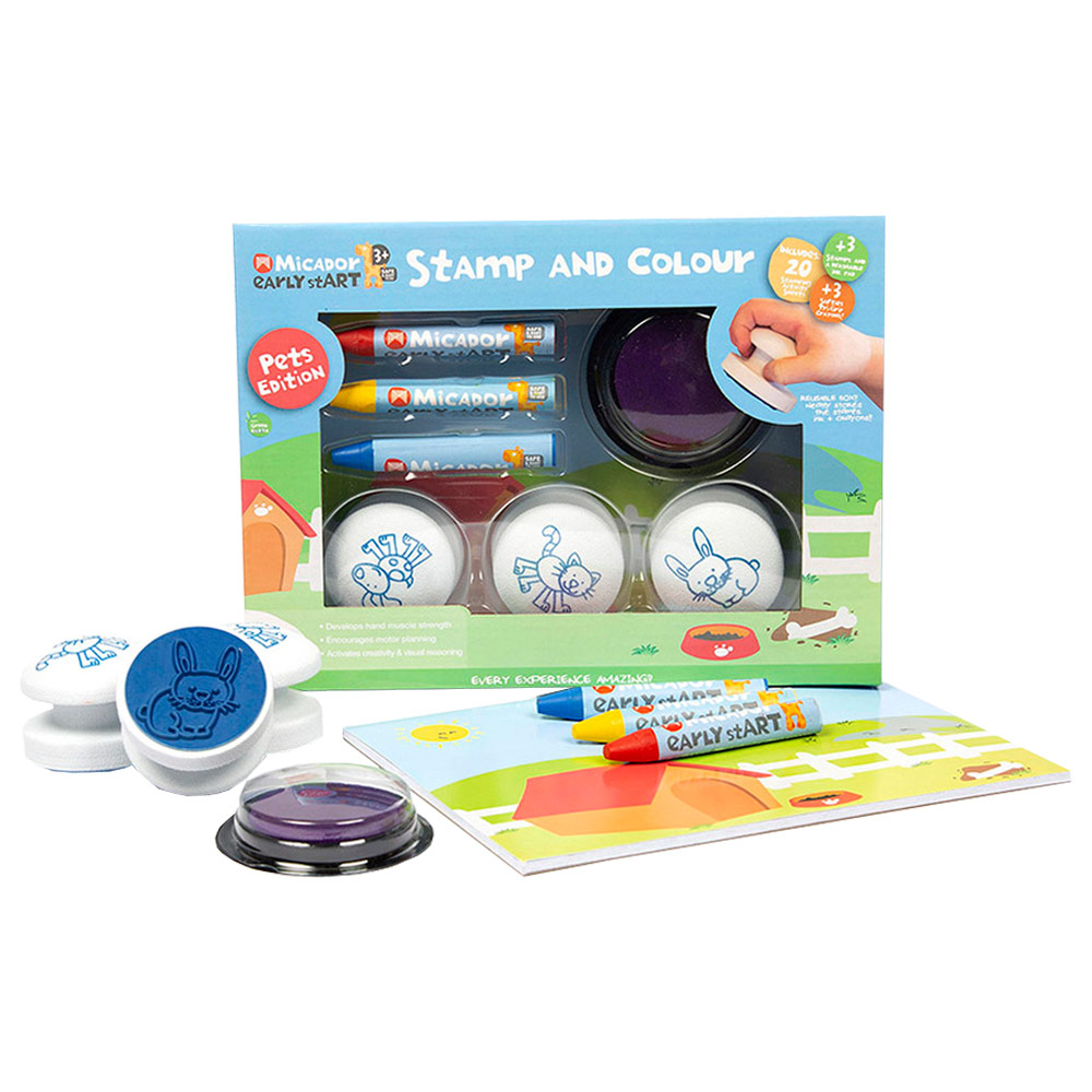 Micador Early SART Stamp & Colour Mini Pack Pets Edition